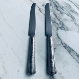 2Wallace Roseanne1938 Silverplate/Stainless Knives